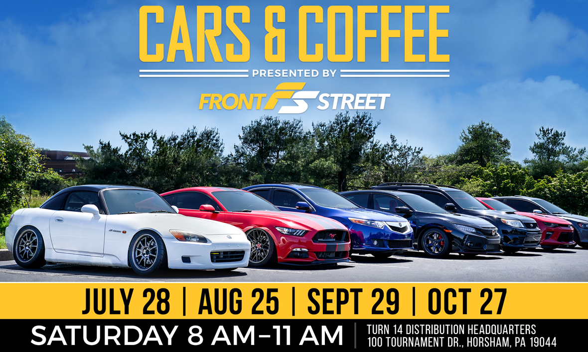 We're Hosting Cars & Coffee at Turn 14 Distribution!