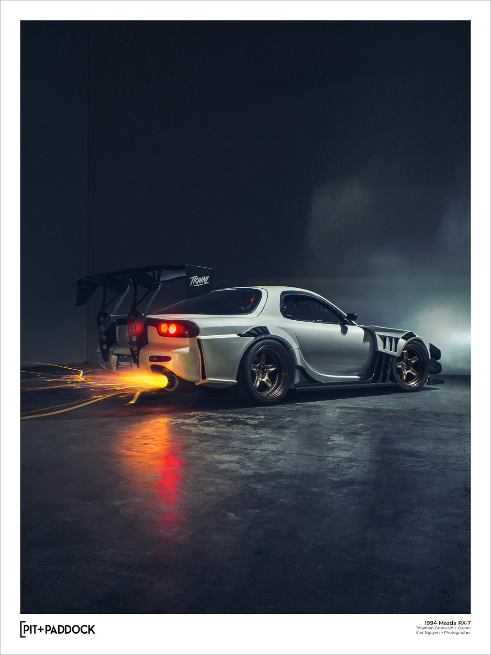 Mazda RX-7 With 700hp 13B-REW Shoots Flames For Inaugural Poster Shoot