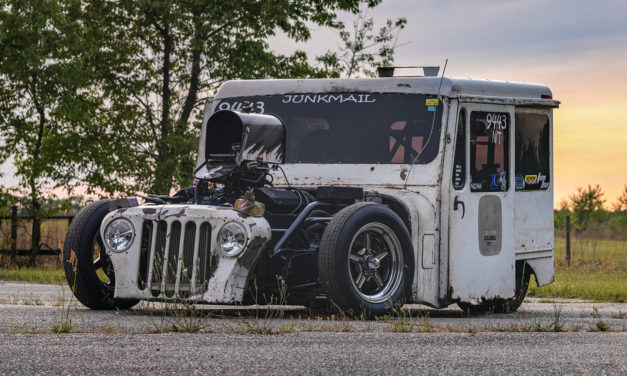 Big-Block Postal Truck Jeep on Nitrous Delivers 1,200whp Junkmail Wheelies