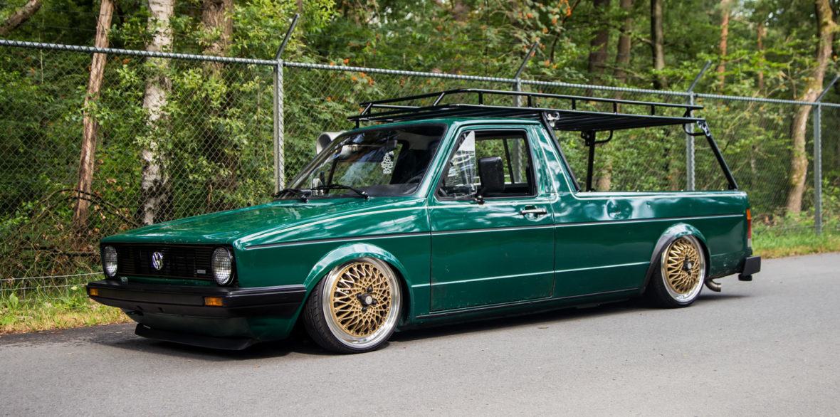 A Diyers Dream 1983 Vw Mk1 Caddy Lays Frame On Gold Bbs E51s 